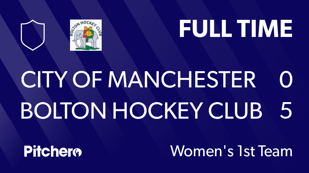 BoltonHC's tweet photo. FULL TIME: City of Manchester 1s 0 - 5 Bolton Hockey Club
#CITBOL #Pitchero
https://t.co/1De8seuhCd https://t.co/GHgYXKuTWA
