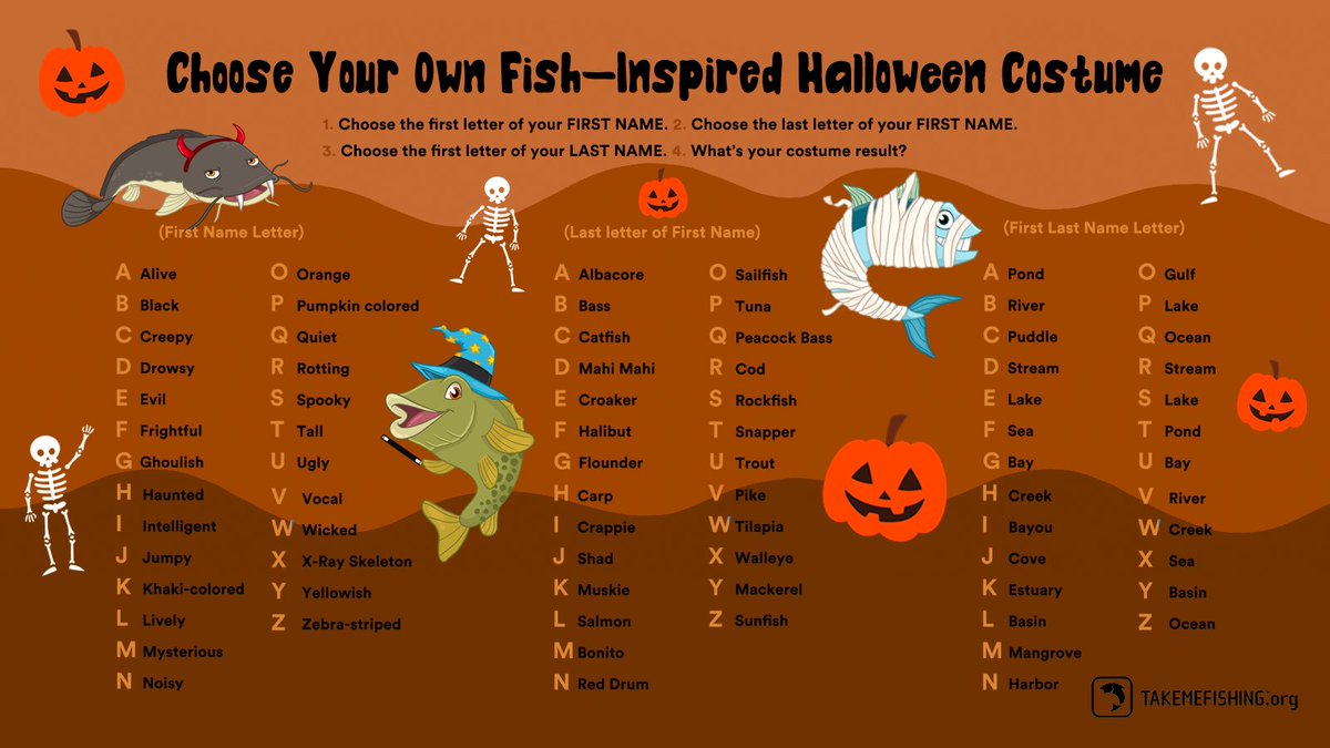 Take Me Fishing Fishing For Some Halloween Ideas Get Creative With A Spooky Costume Or One Of A Kind Fishing Plan For This Halloween Weekend T Co Glf77vverx Takemefishing Halloweenfishing