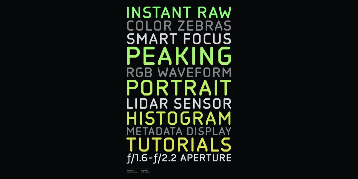 Jelmar (@jelmar) on Twitter photo One of the typefaces I designed for <a href="/halidecamera/">Halide + Kino aka halideapp.bsky.social</a>. A bold is in the works. The Halide Mk. II UI also uses a monospaced version. They've been put to good use so far by <a href="/sdw/">Sebastiaan de With</a>.😍 One of the typefaces I designed for <a href="/halidecamera/">Halide + Kino aka halideapp.bsky.social</a>. A bold is in the works. The Halide Mk. II UI also uses a monospaced version. They've been put to good use so far by <a href="/sdw/">Sebastiaan de With</a>.😍