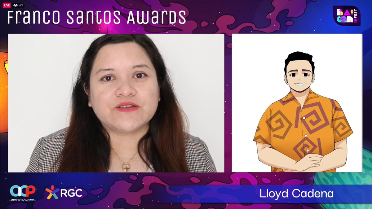 baiconph's tweet photo. Congratulations to Lloyd Cadena for winning the Franco Santos Lifetime Premium Spotlight Award.
Check us out here: https://t.co/Hk6hhUOpzf
#BaiConInFest2020 #TheSpaceInvasion #OutOfThisWorld #PowerOfInfluence #PoweredBySmart https://t.co/z5NXiTbpcy