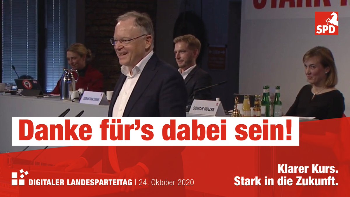SPDNDS's tweet photo. Das war neu für uns - und das war großartig! Unser erster digitaler Parteitag ist zu Ende. Danke für das dabei sein! #spdnds https://t.co/ATPI8SLTWQ