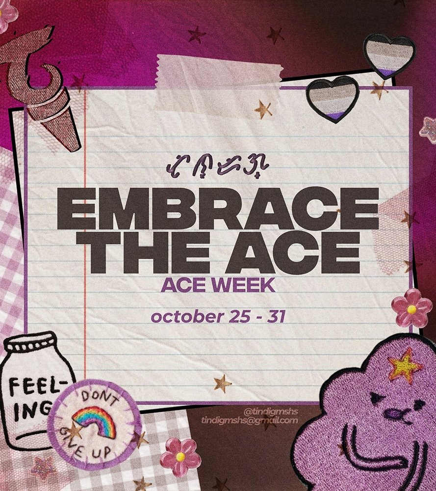 Let’s ace our knowledge about aces ♡Hey! It’s  #AsexualAwarenessWeek! Come celebrate with us as we dedicate this time to raise awareness and expand our knowledge about this sexual orientation Haters off my space, show them how cosmic it’s to be ace!  #AceWeek(1/3)