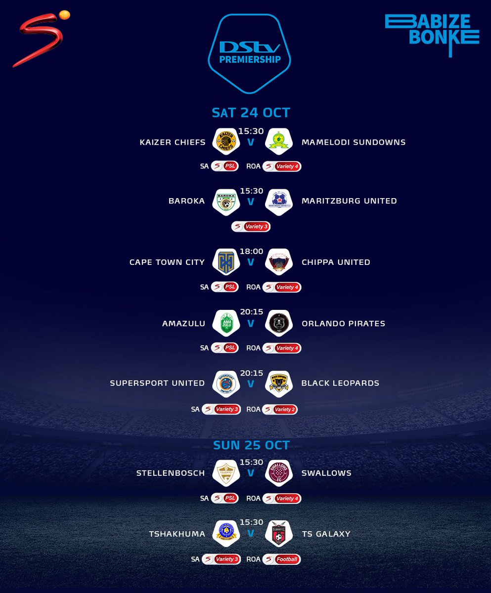 Dstv premier league fixtures today discount