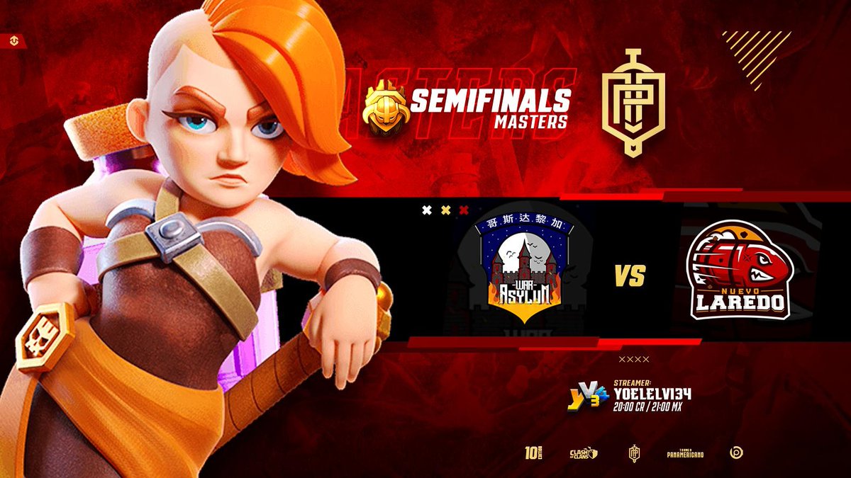 Prepara todo y reserva tu asiento de primera fila para disfrutar hoy de esta GRAN SEMIFINAL que nos trae <a href="/CocTorneo/">Torneo Panamericano COC</a> en la modalidad MÁSTERS. con el encuentro de estos grandes

<a href="/WarAsylumCOC/">WarAsylum 哥斯达黎加</a> VS @NuevoLaredoClan

Estará de locos 🤪

youtube.com/channel/UCUlUK…

twitch.tv/yoelelvi34