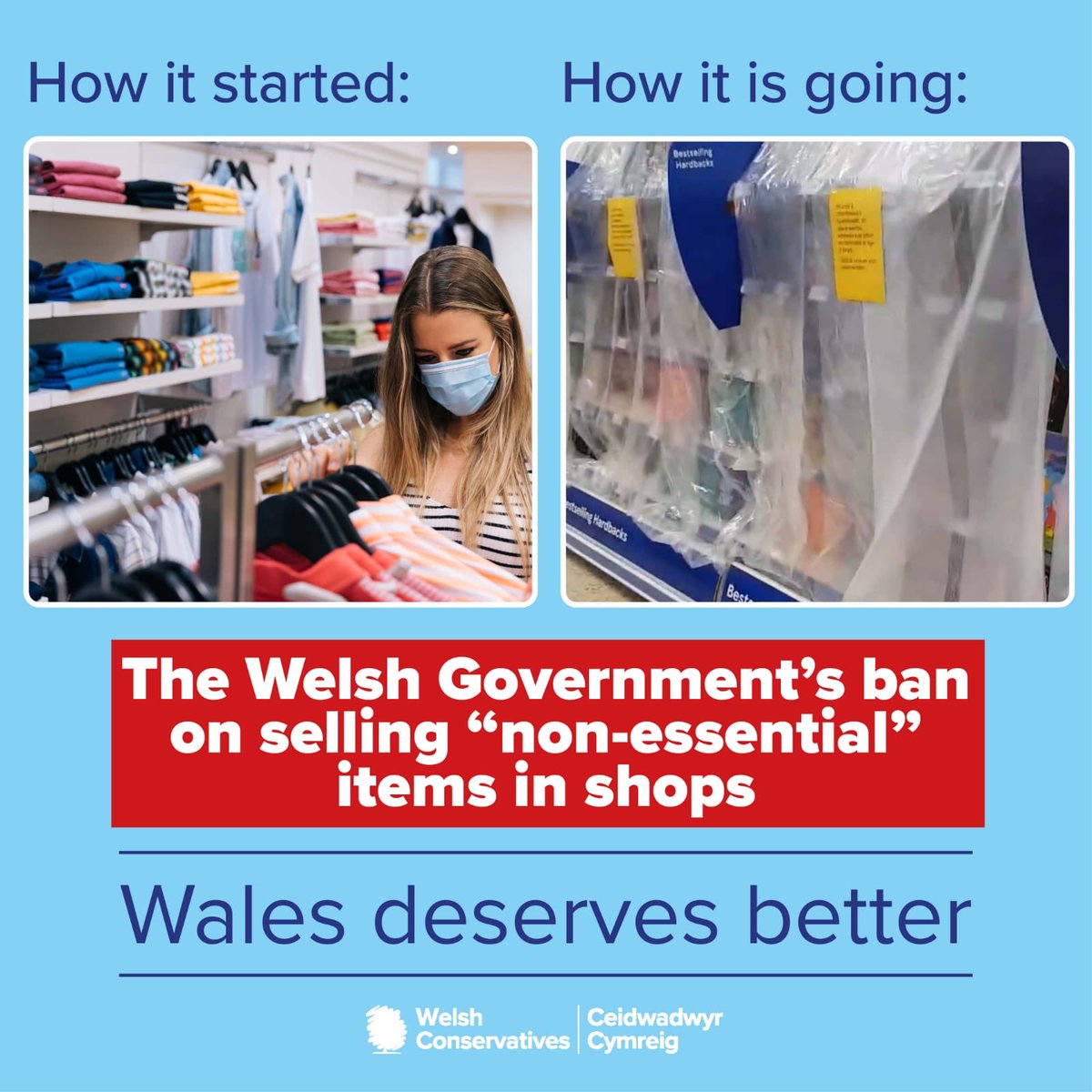 WelshConserv's tweet photo. Shops must be allowed to sell non-essential items!

✍️ You can make it happen 👇

https://t.co/JYzy1ifCzq https://t.co/ZQEzYZvc9U