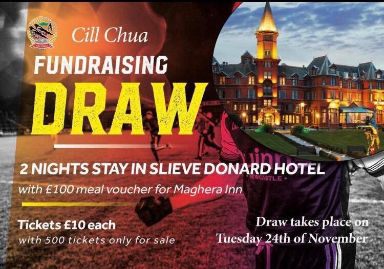 Well over 200 tickets now sold in our online fundraising draw. Why not purchase this weekend to be in with a chance to win this brilliant prize? Only £10 per ticket and can be purchased via the following link. klubfunder.com/clubs/kilcoo_g…