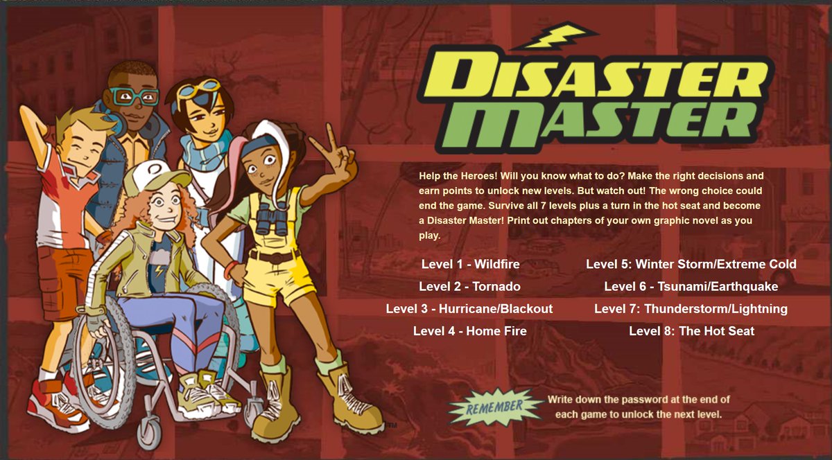 ReadyArlington's tweet image. Looking for a fun, #educational game for your kids? Check out @FEMA's Disaster Master online game. They'll climb levels, be a hero, and help the #DisasterMaster team respond to emergencies like fires + earthquakes. bit.ly/2NkgdAo

#readykids #learnfromhome #homeschool