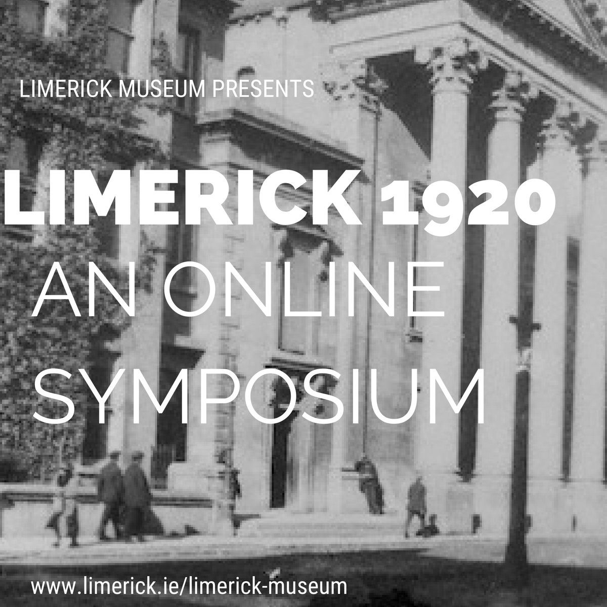 We are delighted to announce an online symposium on #Limerick in 1920! This will be live on our facebook and youtube channels on Thursday 29th October. Tomorrow, we will be unveiling our lineup of speakers, and the topics they will cover. Keep and eye out then for more info! 👁️👁️