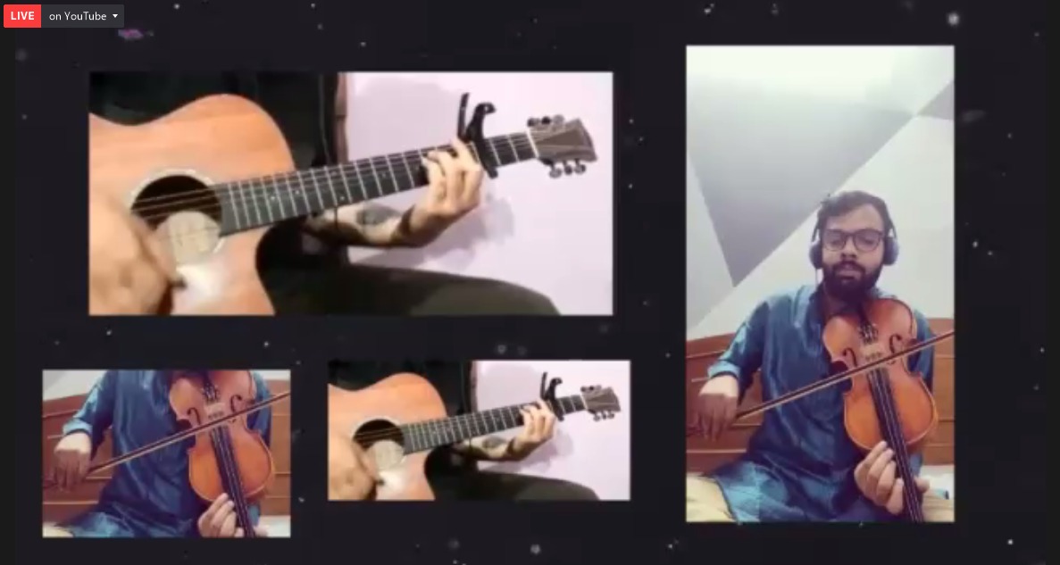 TeamConvention's tweet photo. Music is the sole to everybody, having a performance by one of our alumnus and a student was mesmerising. 

#TEDx #Tedtalk #TED
#DepartmentOfCommerce #LegacyOfUsAll #StreamLive #WatchWithUs #Speaker #IdeasWorthSpreading #DSE
#MBAIB #MBAHRD https://t.co/CoRand7BSJ