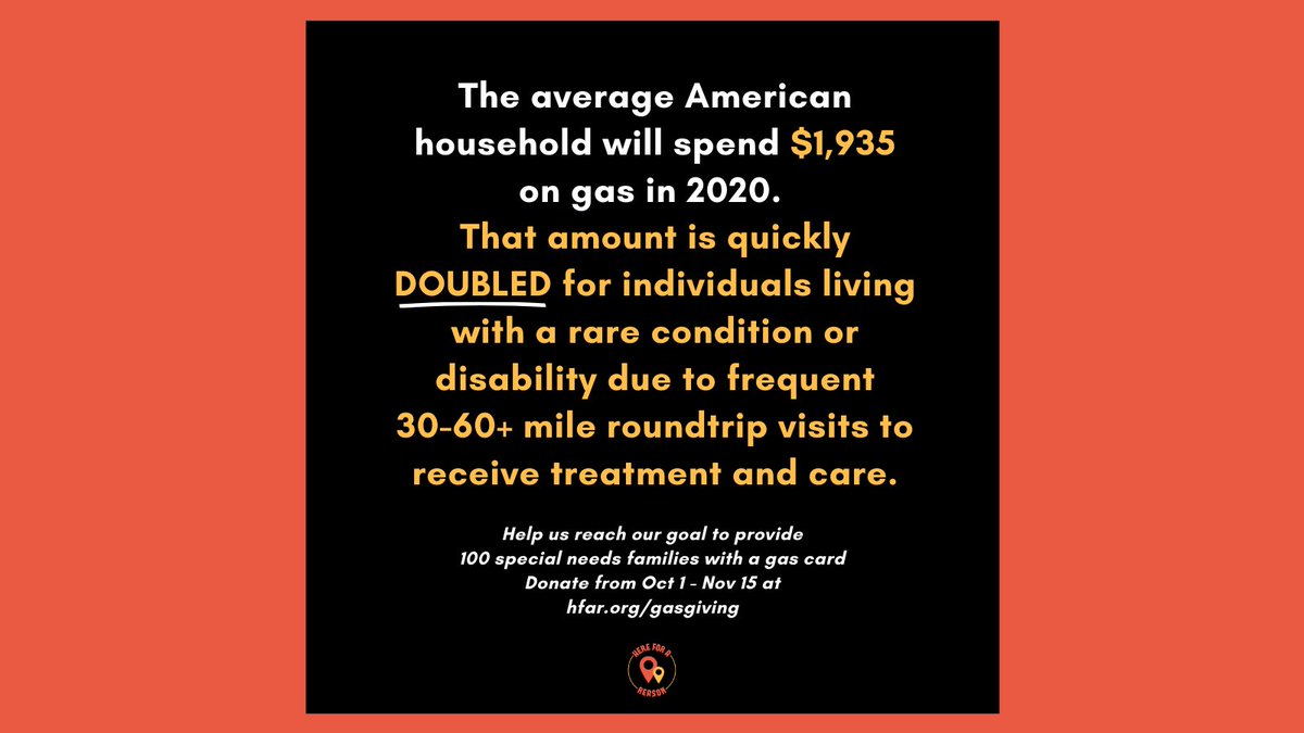 hfarinc's tweet photo. Help us reach our goal to provide 100 
special needs families with a gas card loaded with $50.
You can make a difference by donating to our #GasGiving project. Visit https://t.co/PIGSlYDgne to make a 
tax deductible contribution and save a life!
#GasGiving #savealife #hfarinc https://t.co/NBZrAzgNvY