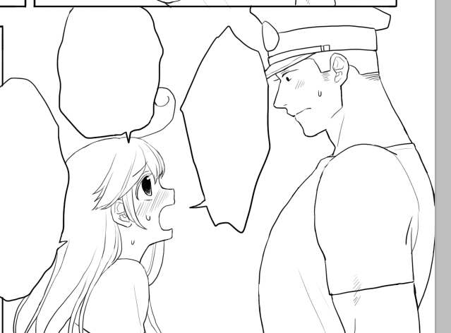 線画終わったと思ったら背景まだだった!!!めんどい!!! 