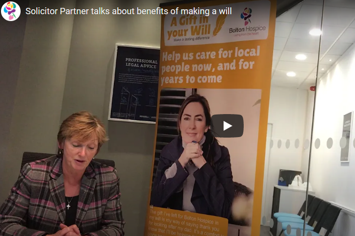 Judith Bromley, our managing partner and Chairman of Bolton Hospice <a href="/boltonhospice/">Bolton Hospice</a> talks about benefits of making a will youtu.be/MdSEl3FIfL4  We are offering a discounted Will making service during make a will month this November when a donation is made to Bolton Hospice.