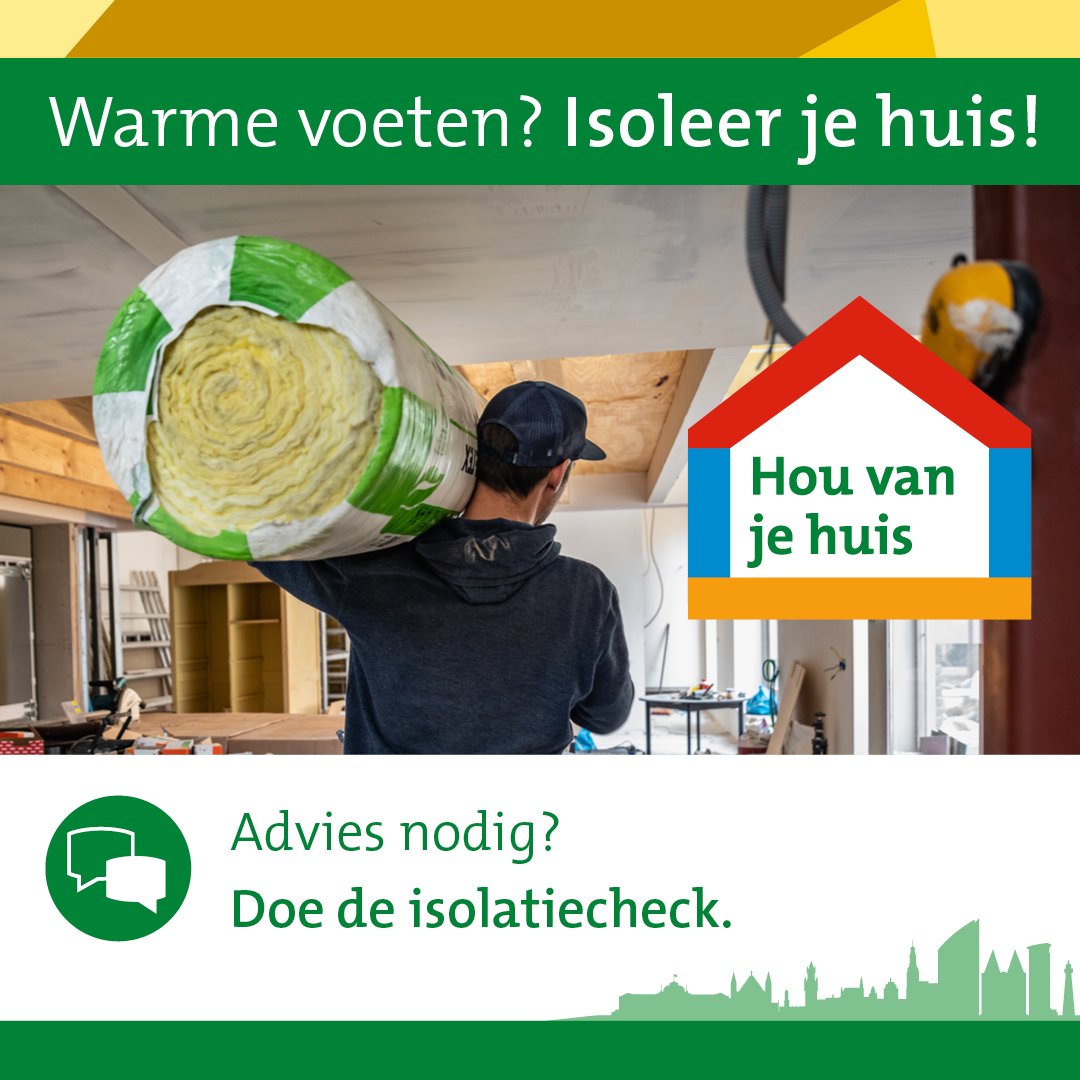 Warme voeten? Isoleer je huis❗

Dat scheelt in de energierekening, ‘s winters lekker warm en in de zomer koel. 

Hou van je huis helpt jou hierbij!

⚙️ Doe de isolatie check
💬 Volg een online workshop
📝 Laat je offerte beoordelen 

Meer informatie? 👉 bit.ly/37IQqfD