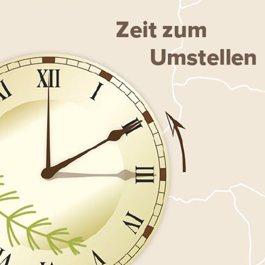 Tick Tack

Nicht vergessen: Heute Nacht wird die Uhr von Sommer- auf Winterzeit umgestellt.
- von Samstag zu Sonntag
- um 3.00 Uhr drehen wir die Uhren zurück auf 2.00 Uhr

Wir wünschen allen ein wunderschönes Herbstwochenende.