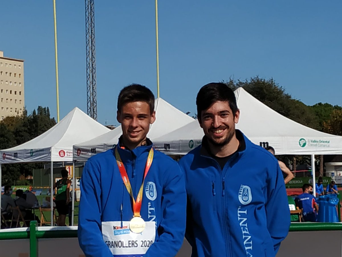 CAManresa's tweet photo. Marti Serra es proclama campió d'Espanya sub16 en perxa , superant el llistó sobre 4,11m. #Manresa #atletisme #santfruitos #CESub16 https://t.co/59riwqRcbe