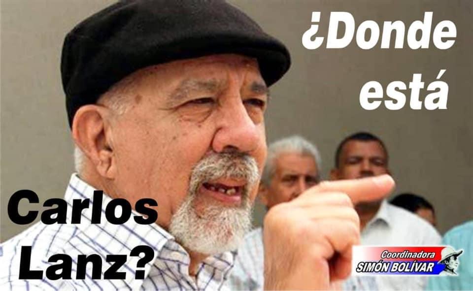 alanz's tweet photo. Desde la amistad, la solidaridad y la militancia vamos todas y todos a la plaza Bolívar de Barquisimeto, este 28 de octubre a las 9am. Por la pronta aparicion del camarada CARLOS LANZ RODRIGUEZ. Te esperamos. https://t.co/z3uBpQVN1a