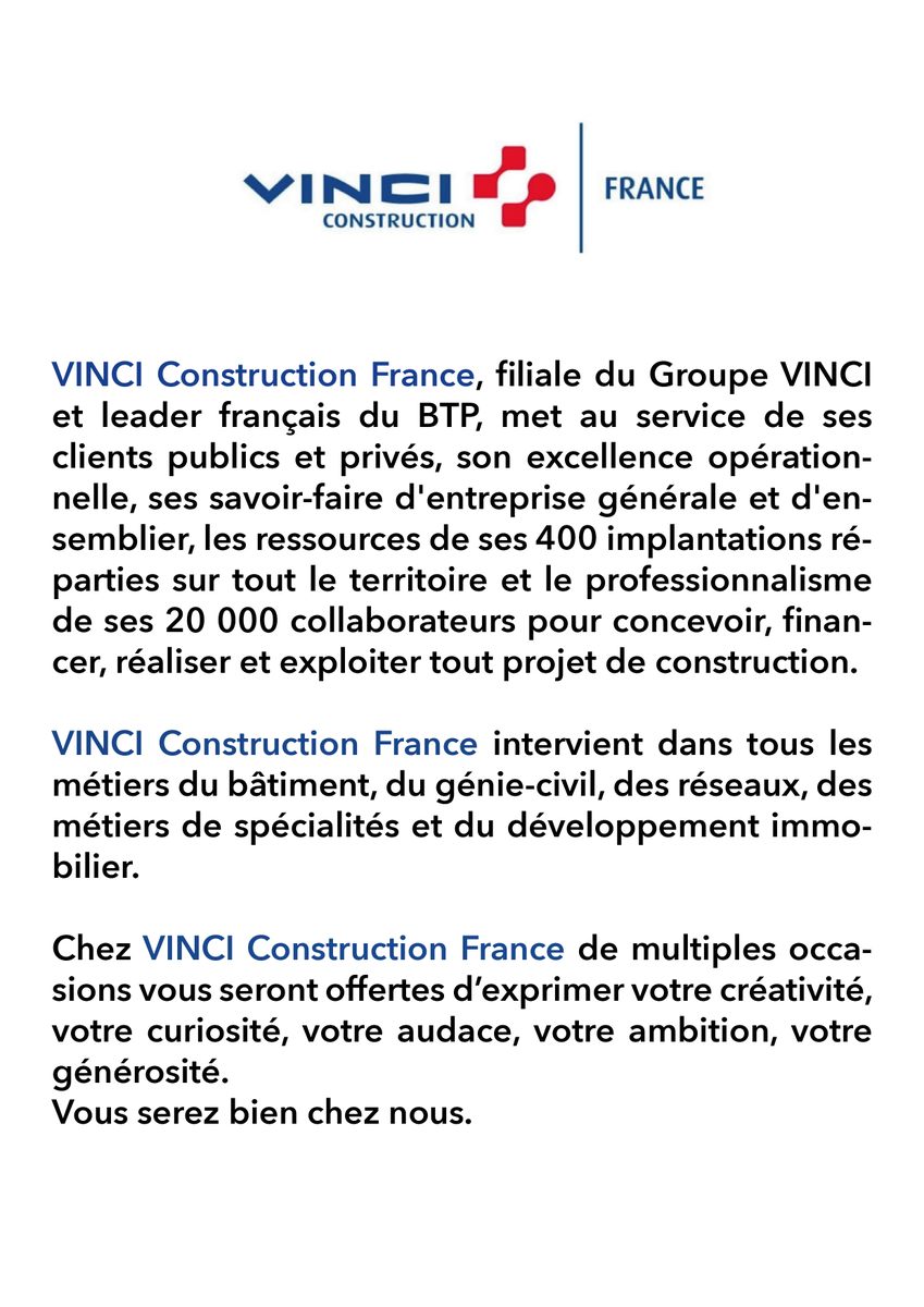 ForumBatira's tweet photo. VINCI Construction France sera présent au Forum BATIRA 2020 !
Vous pouvez retrouver plus d'informations sur le site Internet https://t.co/oHk3KP5Afj.
Rendez-vous le 17 novembre 2020 à l'ENTPE et les 16,17 et 18 novembre sur Seekube !
L'équipe BATIRA 2020. https://t.co/Vyr3fU4sJ3