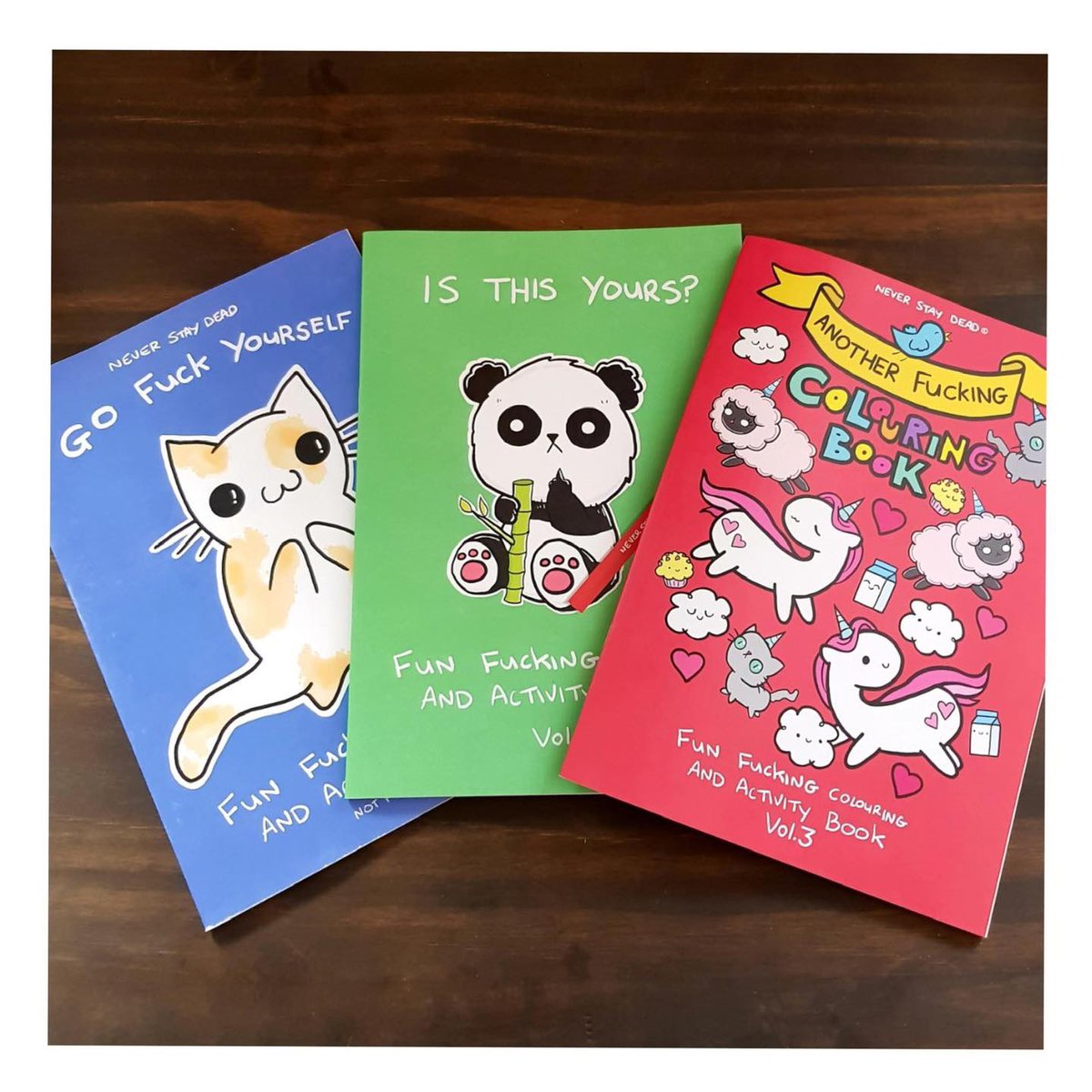 NeverStayDead's tweet photo. Discontinuing the colouring books, Iโve reduced the last of the stock. The pocket mirror and pin is also in the sale
https://t.co/IbMa1jk16u https://t.co/Bm1Wx4DfX1