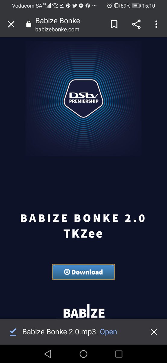sting_nyong's tweet photo. I'm one of 10000 who have downloaded the Song 👌👌#DStvPrem
#babizebonke 2.0💦💦 https://t.co/eMNhpm5xtd