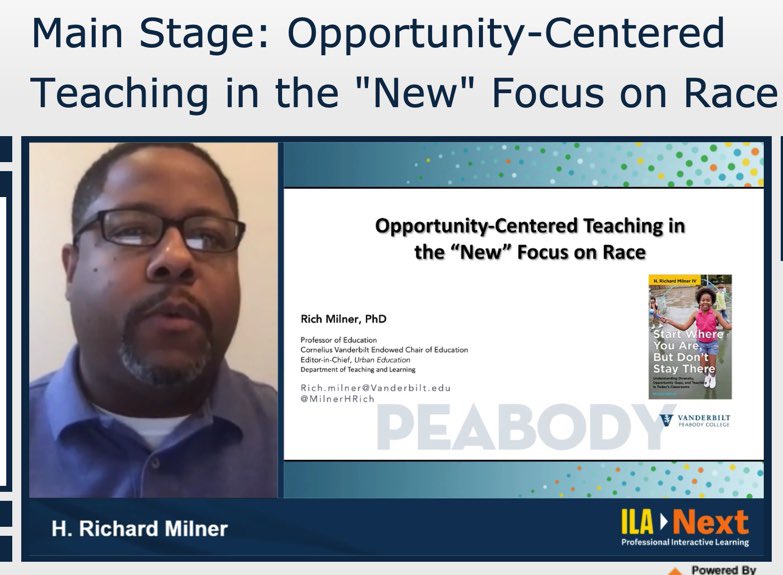 “We don’t have an achievement gap, we have a gap in access...a gap in grace.” @MilnerHRich @ILAToday #ILANext