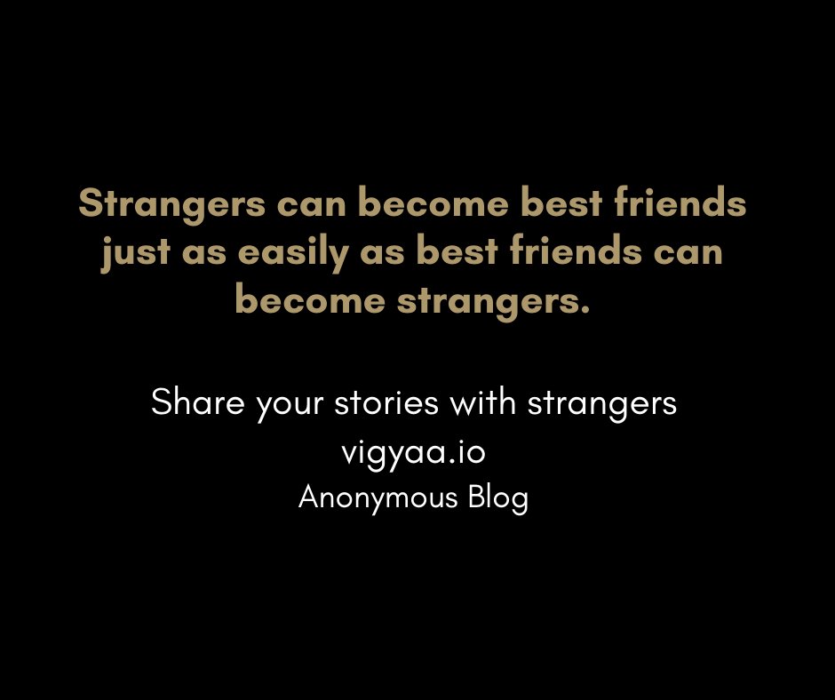 VigyaaAnonymous's tweet image. When nobody knows who you are, you can experiment without expectation or fear of failure. Vigyaa Anonymous is the only anonymous blog, a social support network, with a compassionate community of helpful listeners.
vigyaa.io
#writeanonymously #anonymousblog