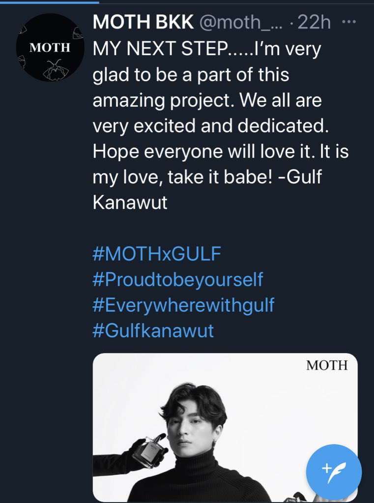 The statement “It is my love, take it babe,” and the name of his fragrance, ‘Nature Heart’ tells us that he poured not only his time and effort, but also HIS HEART. Gulf is giving us HIS heart. #MOTHxGULF  #GulfKanawut
