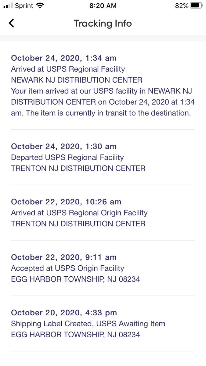 A package I ordered has spent the last 4 days valiantly trying to leave New Jersey.