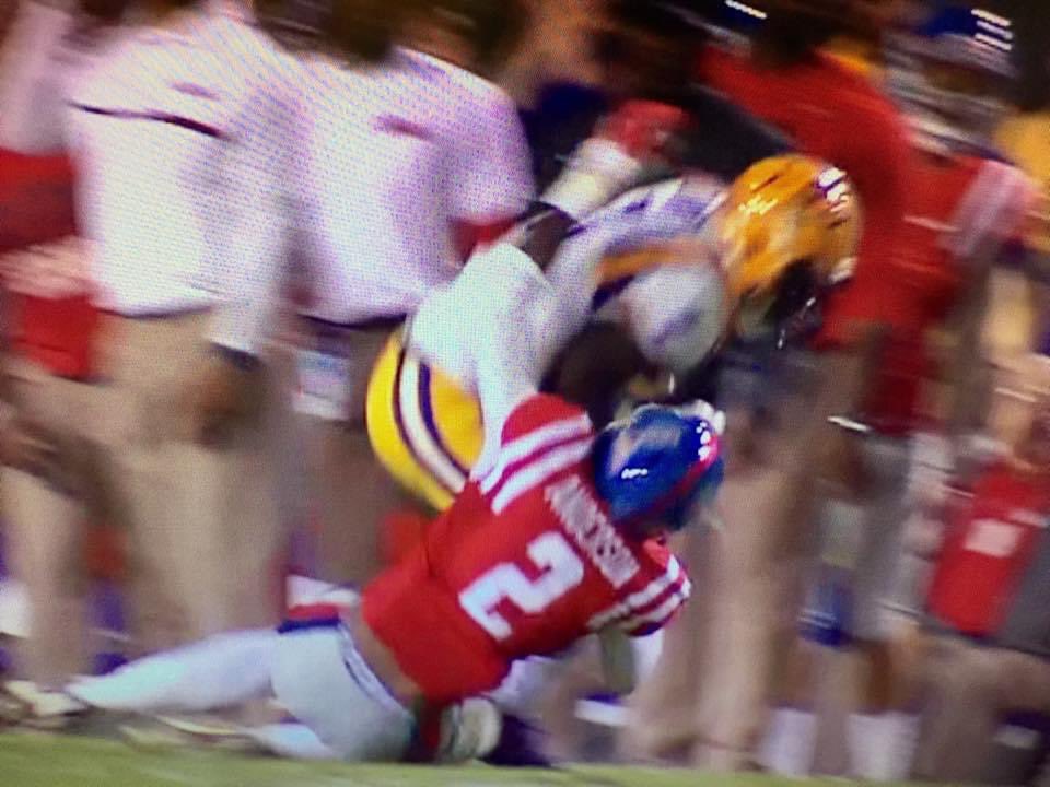 JacquesDoucet's tweet photo. Four years ago today, Leonard Fournette nearly killed a man. #LSU @_fournette https://t.co/1aupljelmg