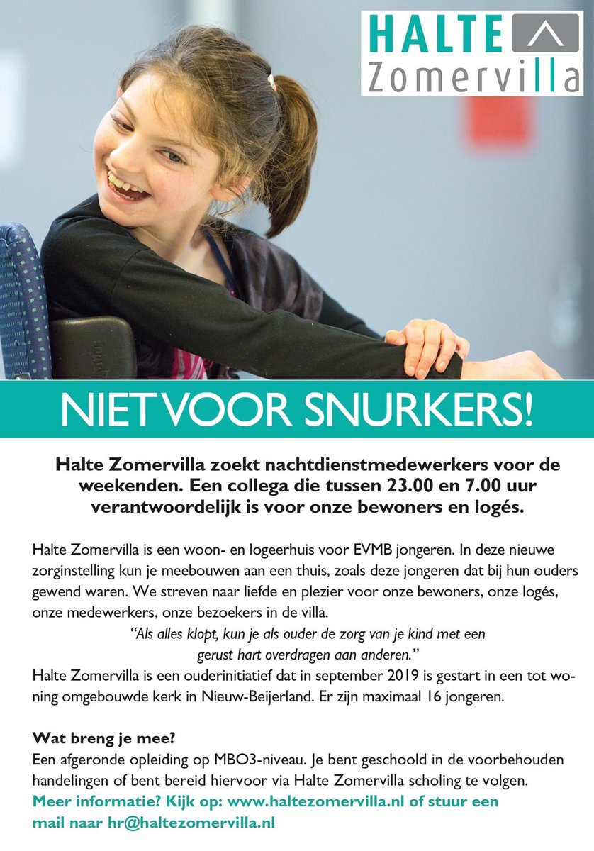 Iets voor jou? Wij zoeken nachtdienstmedewerkers.