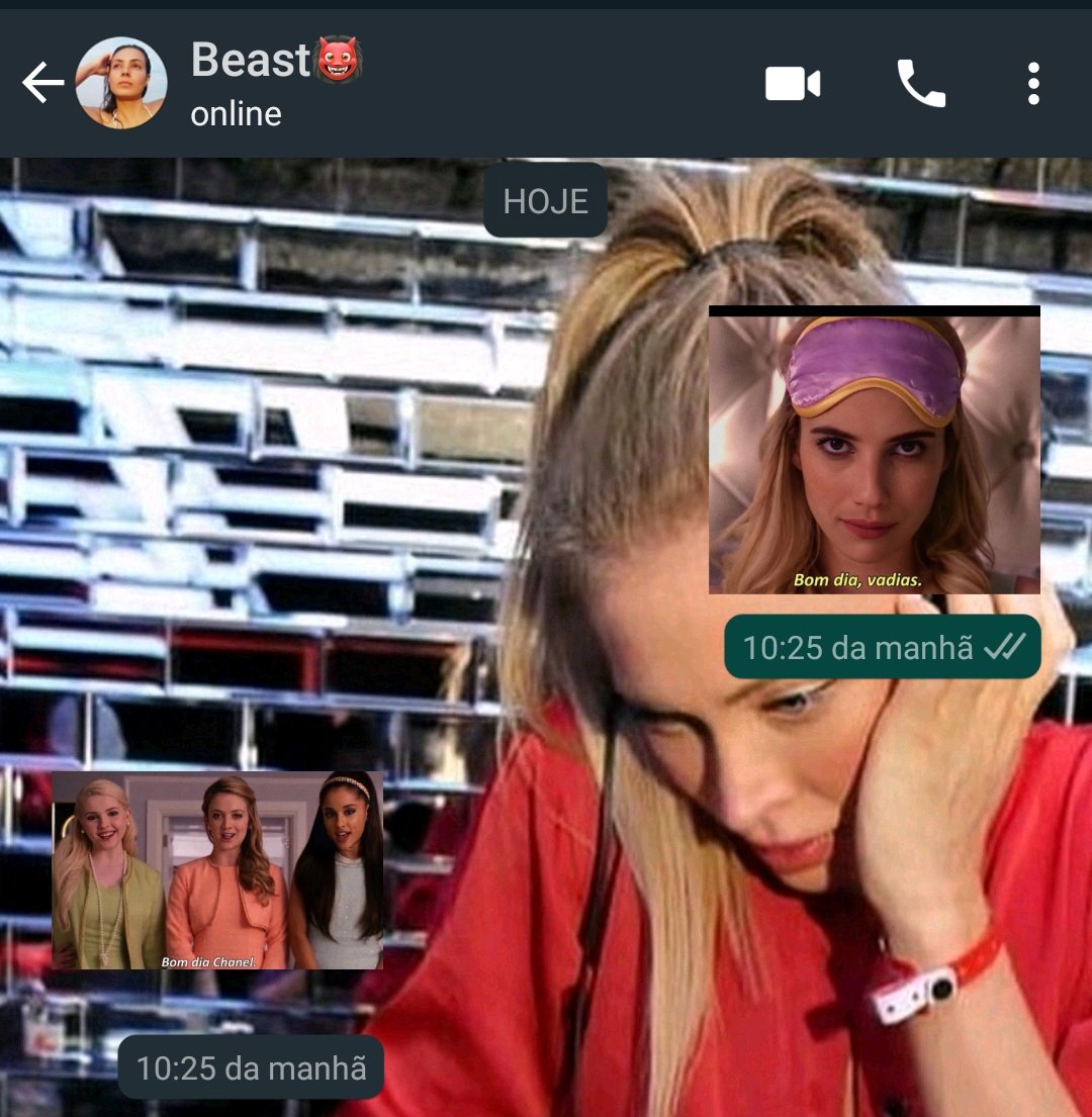 _gente_do_ceu's tweet photo. Eu amooooo minhas migas mano.❤️
kkkkkkkkkkkkkkk
#ScreamQueens 
#ChanelOberlin https://t.co/LA28ESu8ot