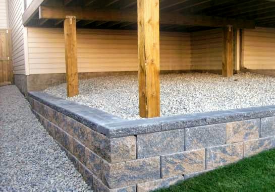 DreamYardTeam's tweet photo. You know those big ugly sonotubes deck builders leave you with? Here's a clean idea to level the lowest part of the slope under the deck and hide the sonotube. 👍
#landscapingideas #sonotubes #decks #retainingwall https://t.co/hMrMu6qyh2