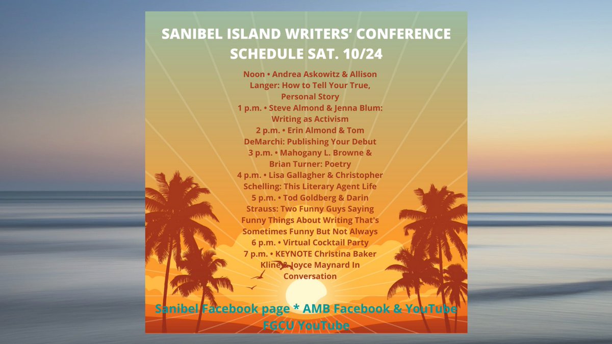 Jenna_Blum's tweet photo. SO excited for @SanibelWriters TODAY! I’m producing w/ @AMIGHTYBLAZE #DreamTeam & I’m also in as author: #WritingAsActivism w/v funny @stevealmondjoy 1PM ET. & I’m hosting cocktail party 6 PM ET! 💃🍹Come join me at Sanibel or Blaze FB page—watch & enjoy! #SeeYouAtSanibel https://t.co/k88sVqqq6m