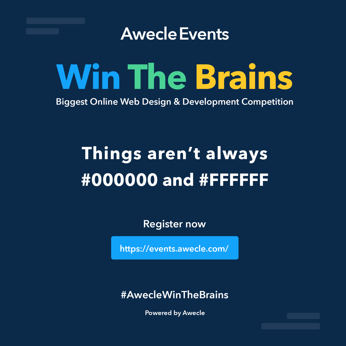 awecle's tweet photo. Are you web designer?
Join with us

“WinTheBrains”
Biggest Online Web Design &amp; Development Competition.

Register now → https://t.co/rKJw4t43nh

#AwecleWinTheBrains https://t.co/MPLxSBsrKT