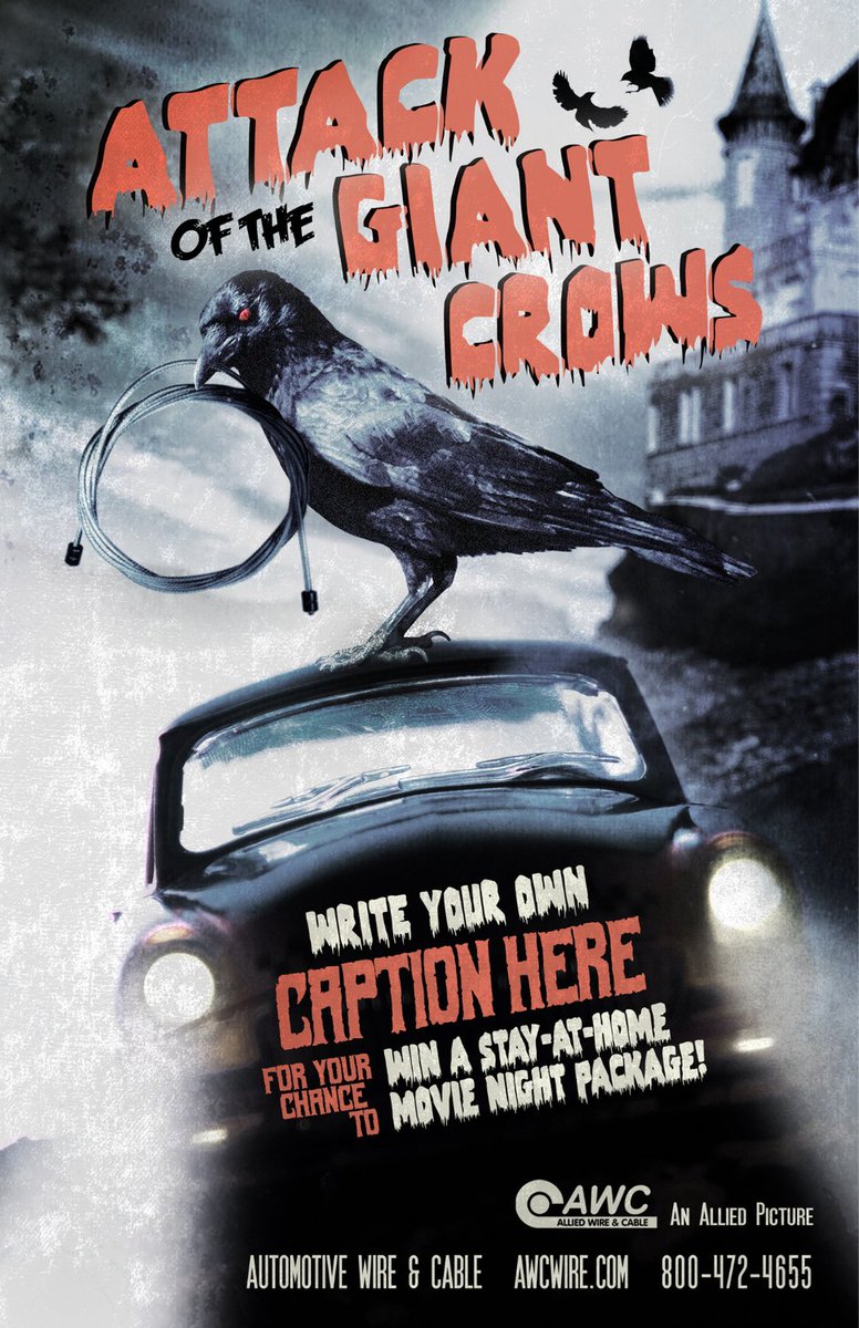 awcwire's tweet photo. Want to win a personalized Halloween Poster with your company's name on it? Head to https://t.co/leYFAujvkC and enter our caption contest!
 
This Poster is: Crows
#halloween #wireandcable https://t.co/UHeO99IsIr