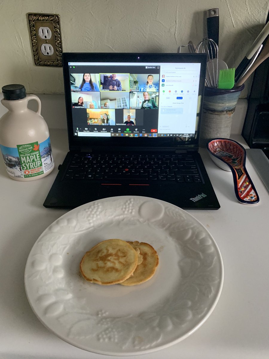 Saturday Morning Virtual Breakfast Series was a hit! Today we made Crusader HotCakes! So great to get students cooking breakfast for their families!