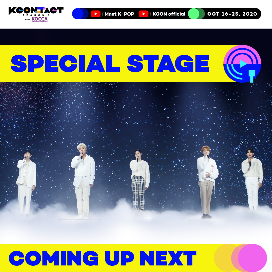 KCON_official's tweet photo. [KCON:TACT season 2] COMING UP NEXT

SPECIAL STAGE

#HASUNGWOON #KIMJAEHWAN #LEEDAEHWI #PARKJIHOON #PARKWOOJIN

WATCH #KCONTACT NOW AT

📺 https://t.co/f1iYo4wRx2 
📺  https://t.co/hLLw6EEE7k

#KCON #LetsKCON #KCON2020 https://t.co/PxV0Sexk6U