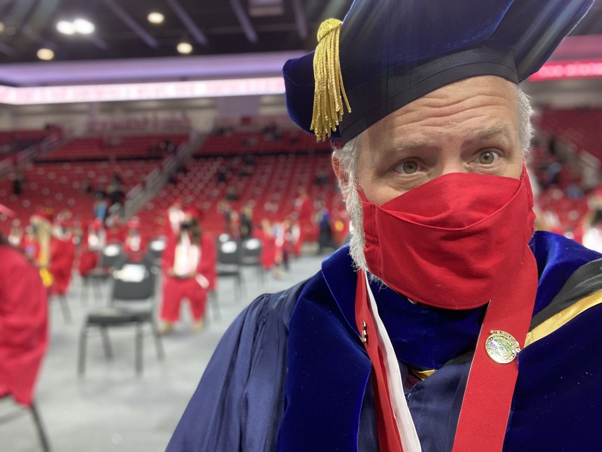 Happy graduation to all those that graduated in June but today are being celebrated in a masked socially distant environment. #PandemicCommencement