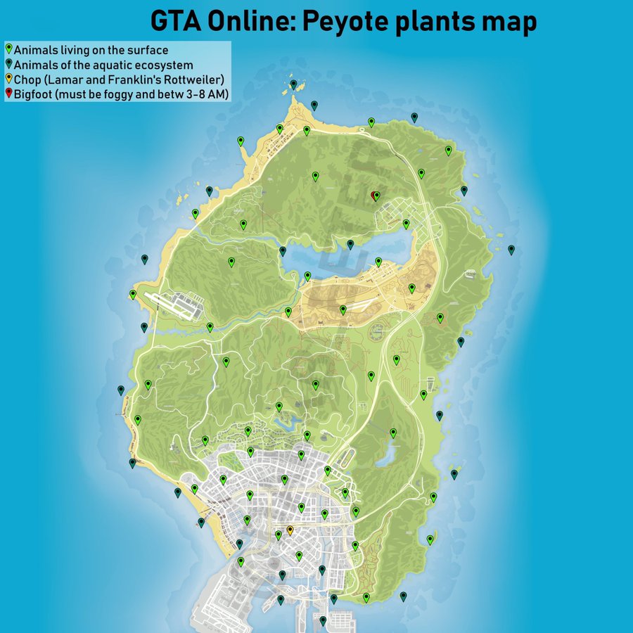 GTA Online: How to Turn Into Animals with Peyote Plants