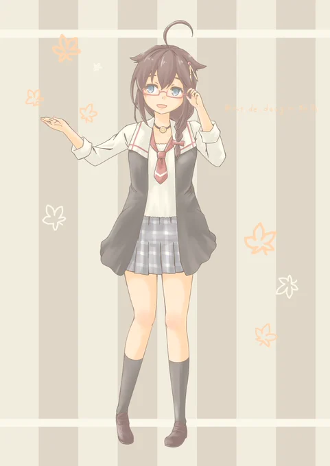 今回の砲雷の看板しぐ(*'ω`*)

#艦これ 