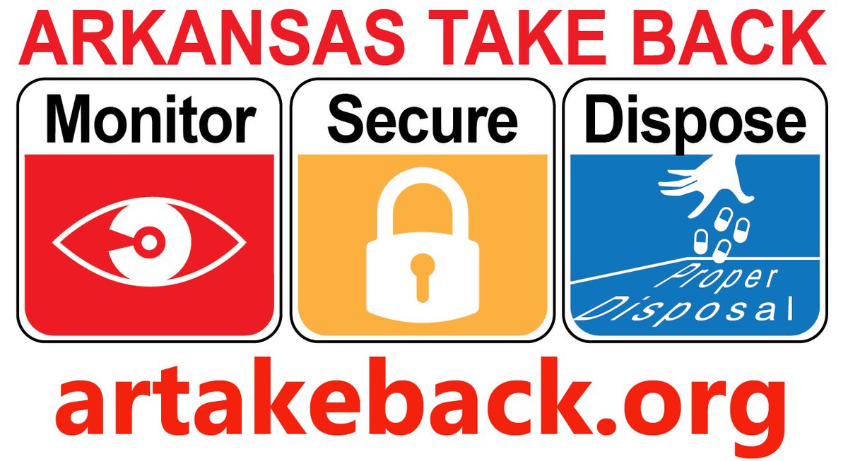 AsaHutchinson's tweet photo. Prescription drugs can easily fall into the wrong hands if left alone in our houses. Today is Arkansas Drug Take Back Day, which provides an opportunity to safely dispose of these drugs to protect yourself and your family. Find a location near you today! https://t.co/TFanzOPF2o https://t.co/e2EqvlPe8s