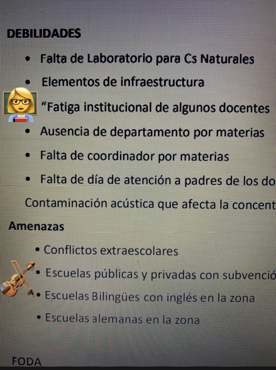 unachicadevirgo's tweet photo. @DeutscheSchuleH hace un FODA, no solo en este colegio (según ellos) los padres no se comprometen sino que los docentes están fatigados 🤯... no les da la cara! La autocrítica en el FODA no existe? #SalvemosAlRoca basta de insultarnos https://t.co/xNKxvnhZie
