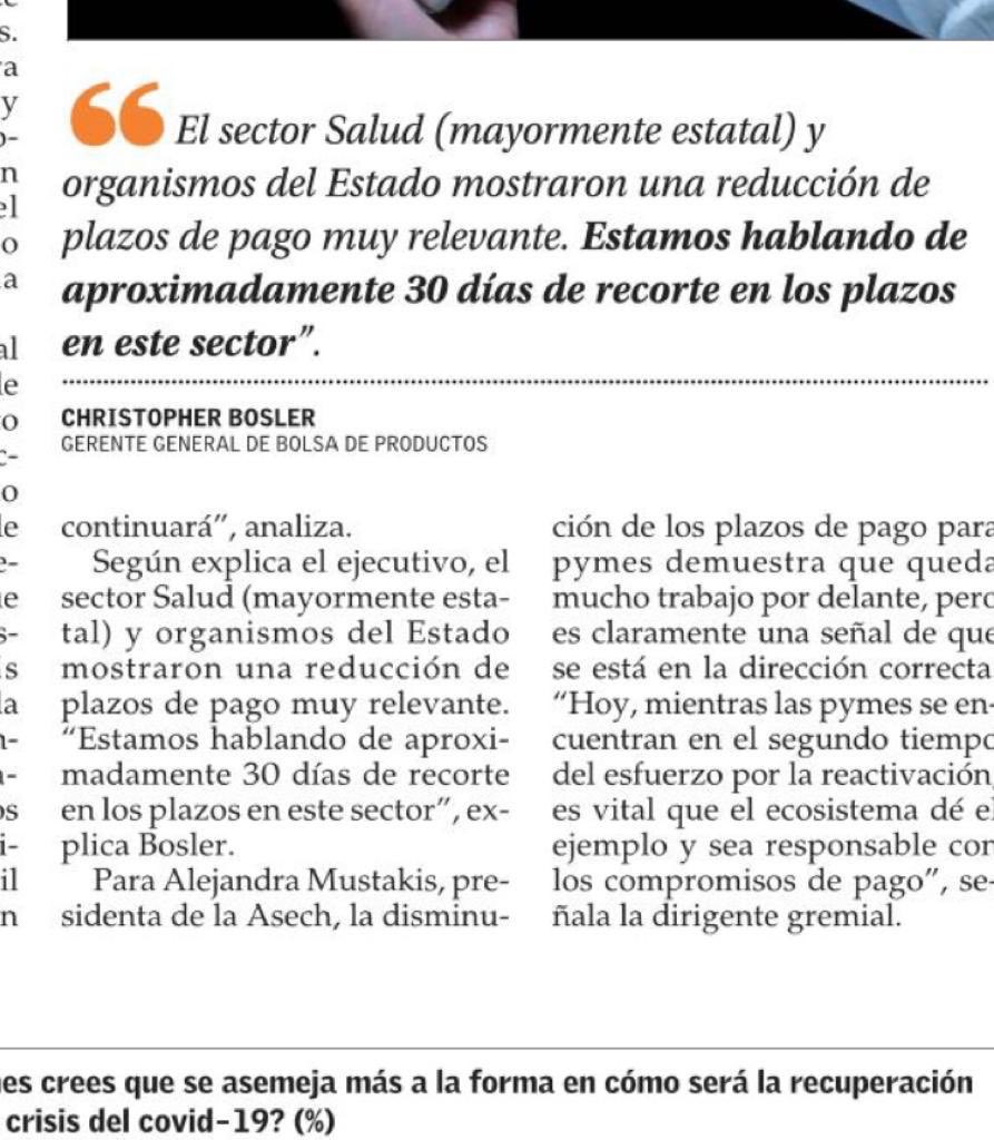 Como anunciamos en enero, con <a href="/DipresChile/">Dipres</a> y <a href="/tgrchile/">Tesorería General de la República</a> impulsamos el pago oportuno a proveedores del Estado, miles de ellos Pyme. Esto a través de política de pago centralizado. Hoy vemos avances concretos que son el mejor aliciente para seguir en esta senda y apoyar a Pymes.