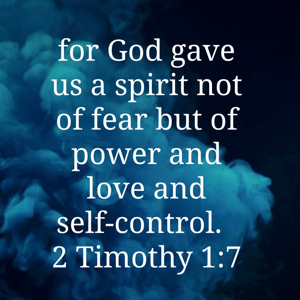 nesanborn's tweet photo. for God gave us a spirit not of fear but of power and love and self-control.
2 Timothy 1:7 ESV
https://t.co/7wrc3tbqaS https://t.co/ZmTpxOwBwW