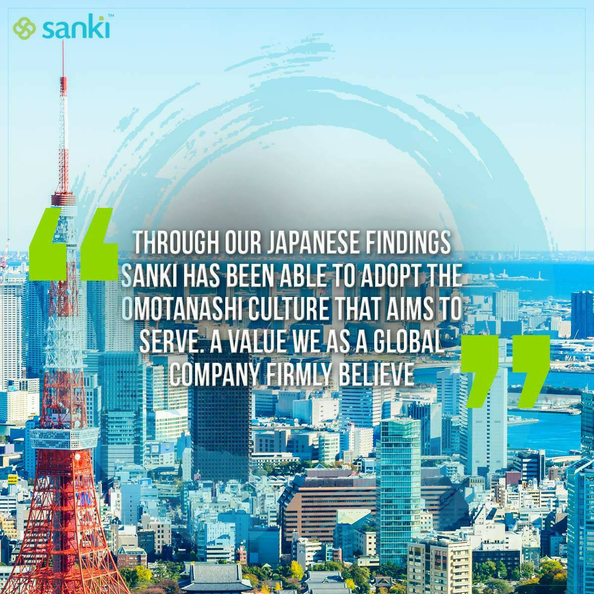 Omotenashi is something that we are extremely proud to practice and we could not be happier to serve you. #SankiUSA #ILiveMyDreams #SankFit #TheIntelligentForce #10D