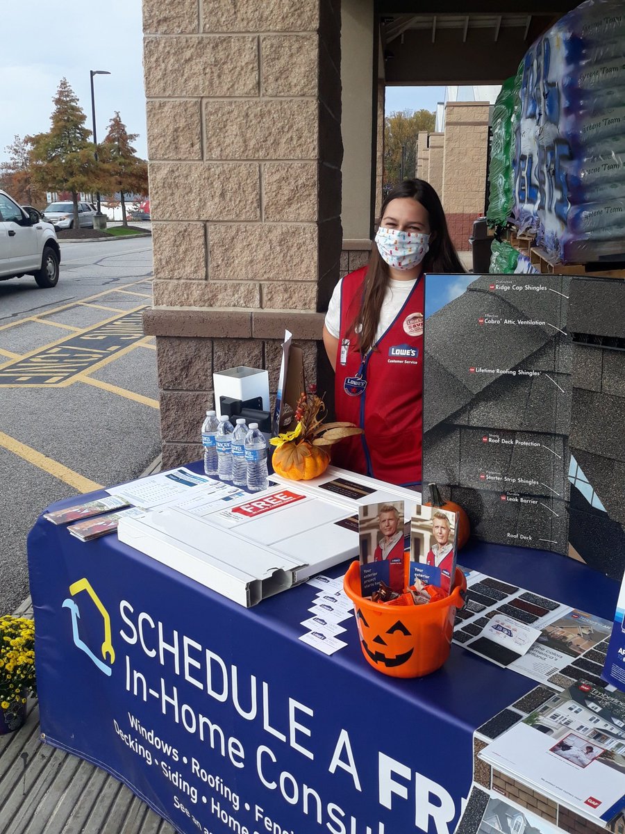 It's a great day to come see Emily to schedule a free in home consultation on all of your exterior project needs! Free estimates on roofing, siding, HVAC, gutters, insulation, decks, windows doors, and more @ Your Lowe's Towson. <a href="/BenitoKomadina/">Benito.Komadina@Lowes</a> @LauraG813R1 <a href="/GlennRey10/">Glenn Rey</a> <a href="/BlueBoxR1/">@BlueBoxR1</a>