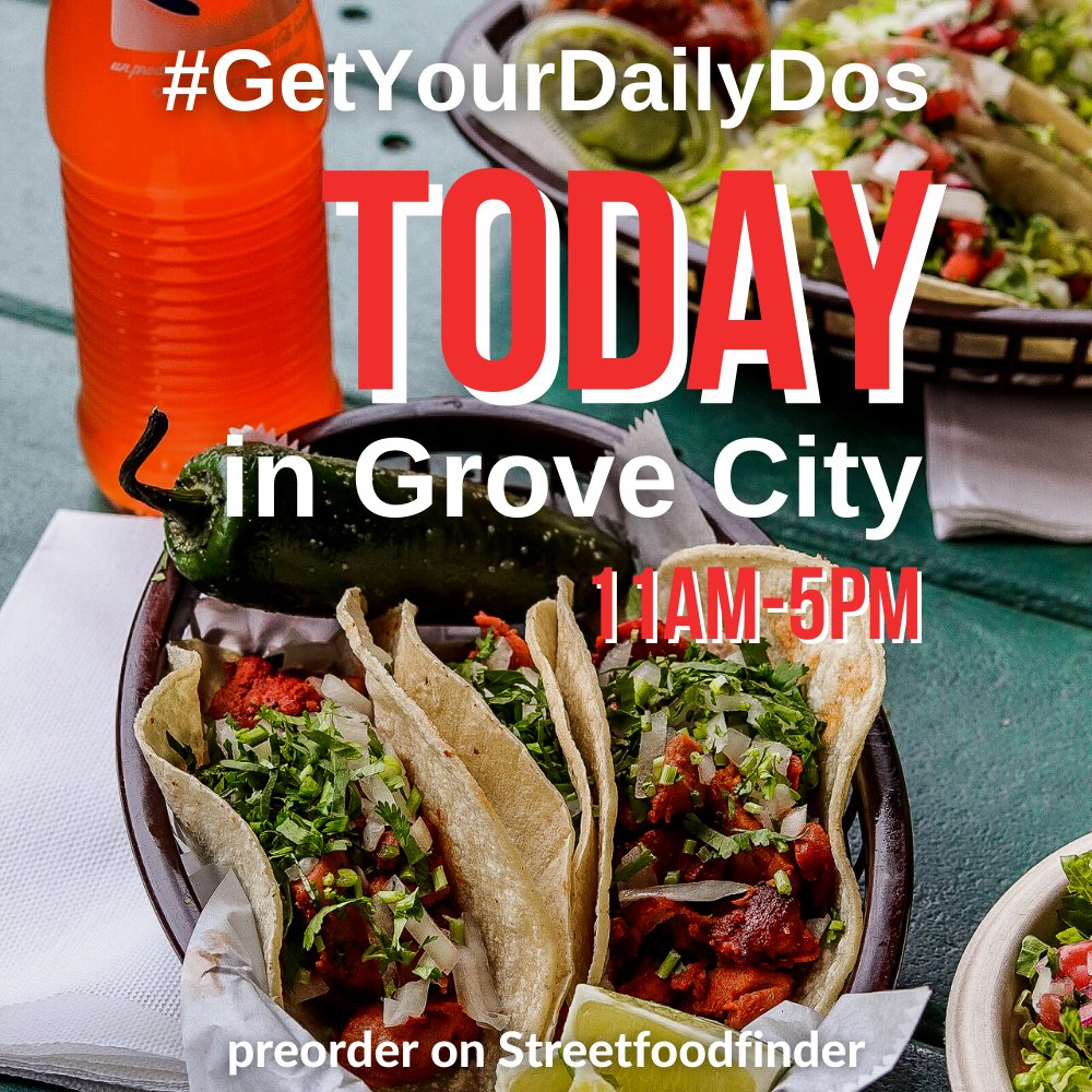 Looking for something to do this Saturday? Stop by and see us in Grove City today! Our taco cart will be at <a href="/LVLUPSPORTS/">LVL UP Sports</a> Paintball Park from 11am-5pm! 🌮 Pre-order on @streetfoodfinder to skip the line 😎
