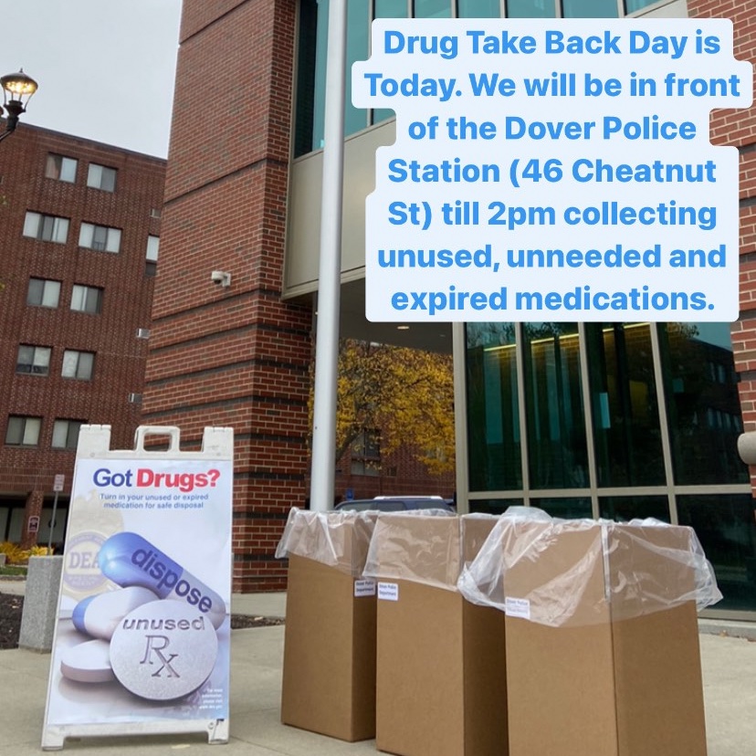We have partnered with the <a href="/DEANEWENGLAND/">DEANewEngland</a> to participate in Drug Take Back Day today. We will be in front of the station till 2pm collecting unused, unneeded or expired medications.