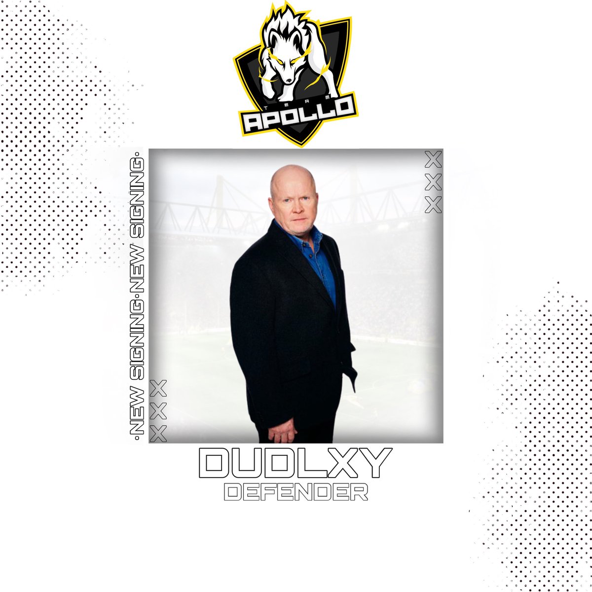 ⚫️🟡⚫️🟡

Signing announcement 📝

<a href="/Dudlxy/">Dudley</a> Aka Big Phil 👀

The rock at the back from Norwich is a massive signing, he comes in to be a first team CB and to give us the pleasure of seeing Phil Mitchell. He won’t disappoint.

Welcome!