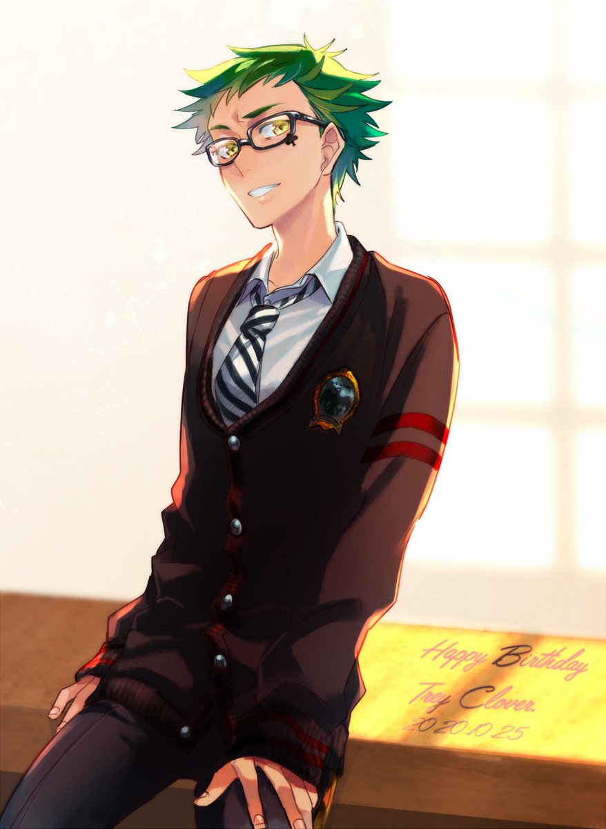dozaboke's tweet photo. おめでと～ございます※捏造冬服 #トレイ・クローバー誕生祭2020 https://t.co/DBOzX4mBK3