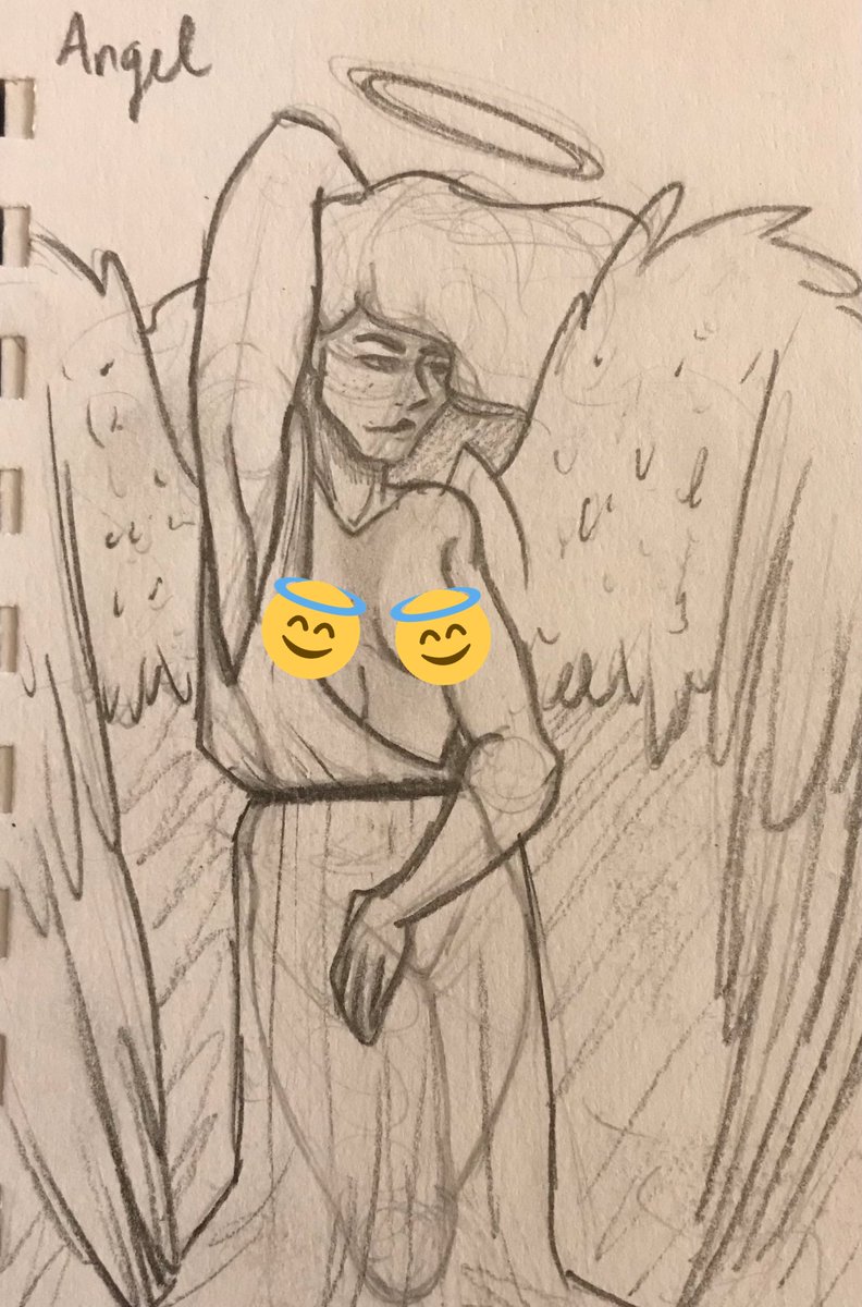 I’ve sketched out some more of the angels, I think there’s a total of 9 different “classes” so I believe I got 1/3 sketched so far